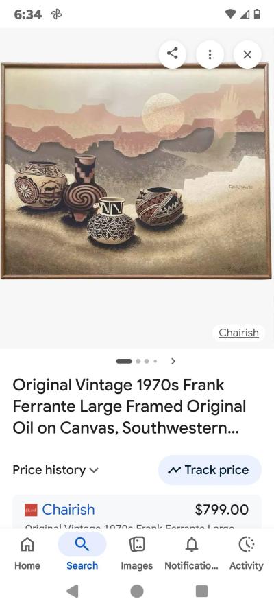 Large Frank Ferrante painting - Thumbnail 3