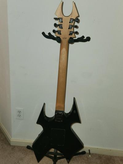 BC Rich Warbeast Trace Black Electric Guitar w Floyd Rose - Thumbnail 2