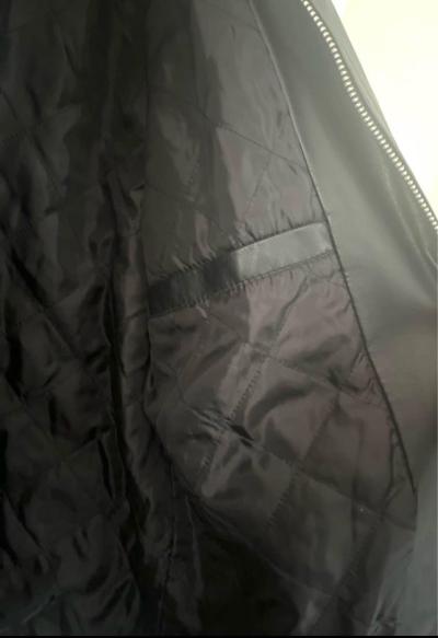 MENS HOODED FAUX LEATHER JACKET - Thumbnail 2