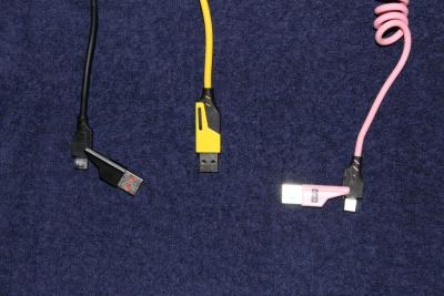 4in1 Fast Charging Coiled Cable USBC Lightning Car Charger 3 - Thumbnail 2