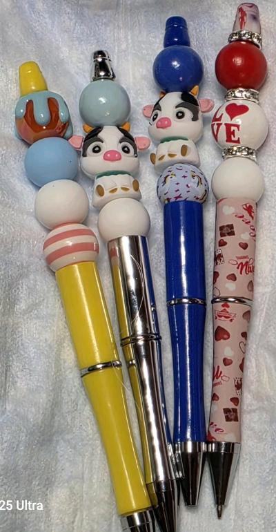 beaded pens keychains pencils - Thumbnail 2