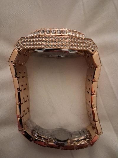 Rose Gold Quartz Movement Buss Down Mens Watch - Thumbnail 4
