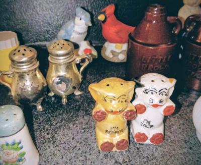 Vintage Salt and Pepper Shakers 10 Sets Shaker - Thumbnail 12