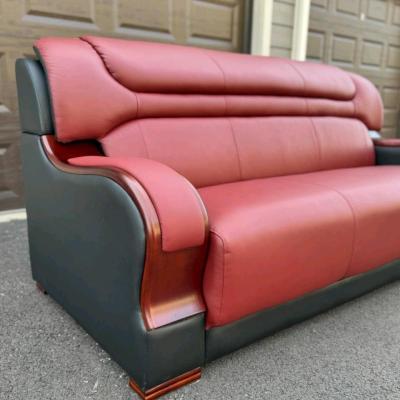 Premium Natural Leather Living Room Sofa - Thumbnail 4