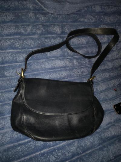 Vintage Coach Carlton Crossbody Black bag - Thumbnail 2