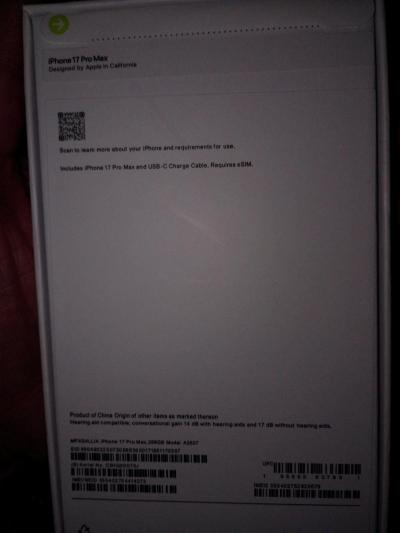 Iphone 17 promax 256gb cosmic orange unlocked in sealed box - Thumbnail 2