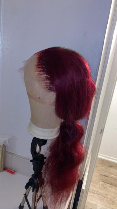 human hair 13x6 99j 28 inch - Thumbnail 5
