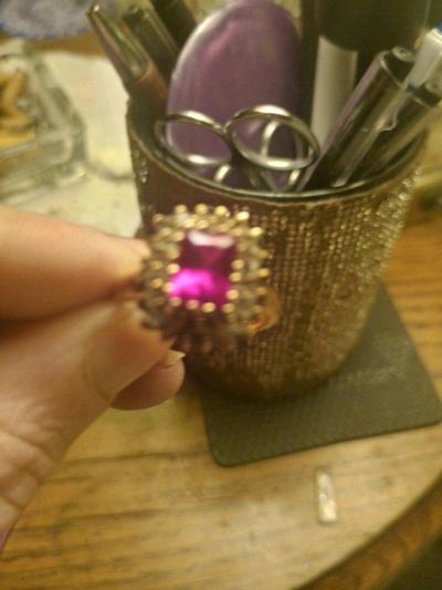 size 11 ruby and diamond s14k hge lind - Thumbnail 5