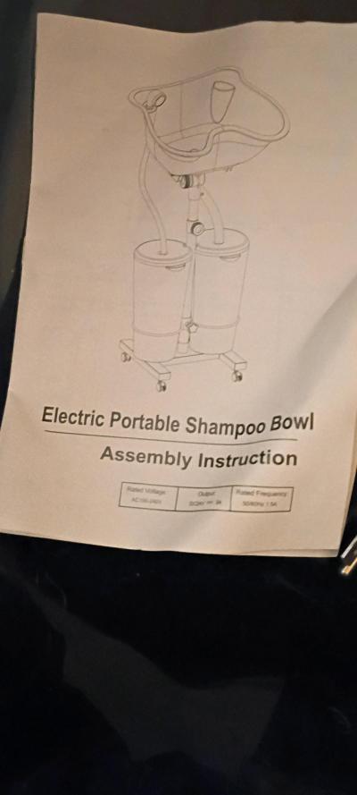 portable electric shampoo bowl - Thumbnail 3