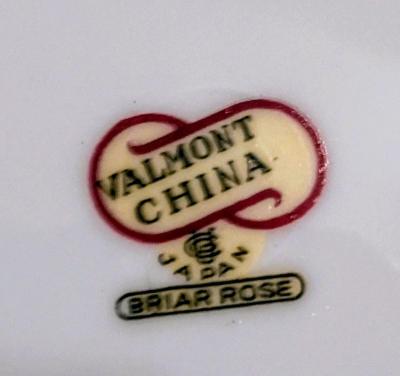 vintage valmont china set of 9 - Thumbnail 3