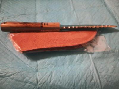 11in knife with leather sheath - Thumbnail 3