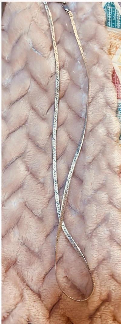 Italian 925 Silver Herringbone with Weighted Clasp - Thumbnail 4