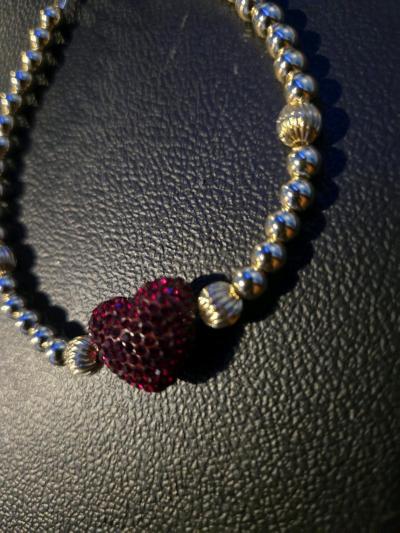 14kt Gold filled Crystal Beaded Bracelet - Thumbnail 2