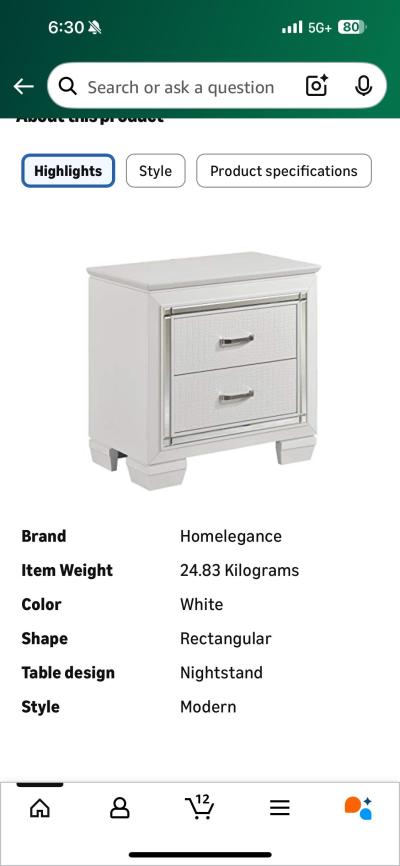 dresser chest and night Stand - Thumbnail 5