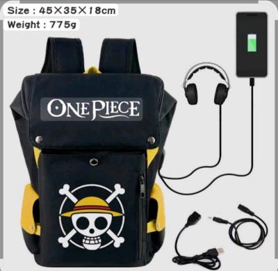 Anime One Piece Large Canvas BackpackHeight is 16 inches and - Thumbnail 2