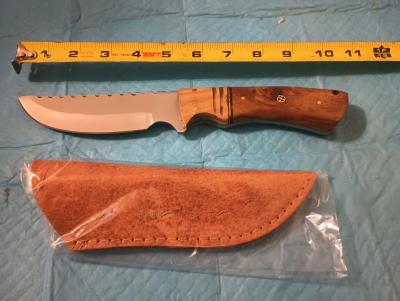 11in knife with leather sheath - Thumbnail 2