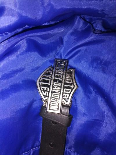 mens Harley Davidson embroidered belt - Thumbnail 1