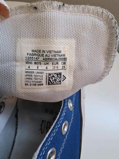 royal blue Converse - Thumbnail 5