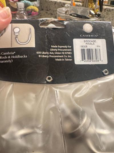 curtain rod tips screw on - Thumbnail 5