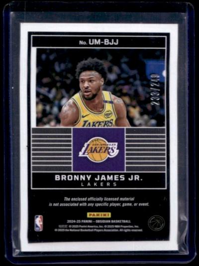 bronny james jersey card - Thumbnail 2