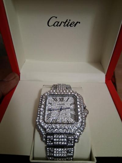 Cartier diamond watch - Thumbnail 4