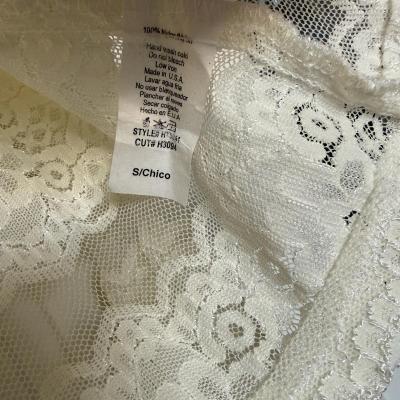 Romantic VintageInspired Ivory Lace HighNeck Blouse Sheet - Thumbnail 4