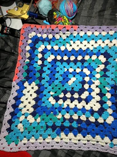 Crochet Crib or Stroller Blanket - Thumbnail 2