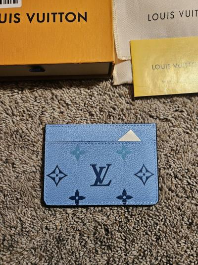Louis vuitton light blue card holder - Thumbnail 2