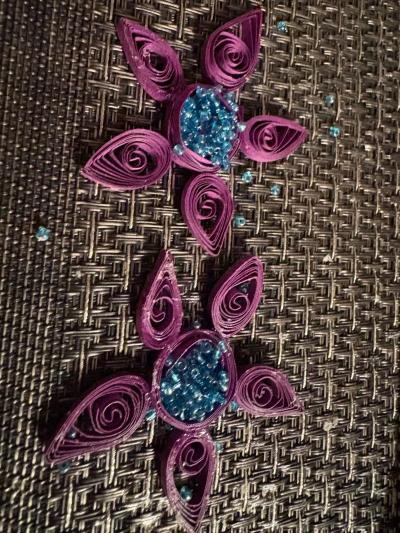 quilling earrings - Thumbnail 4