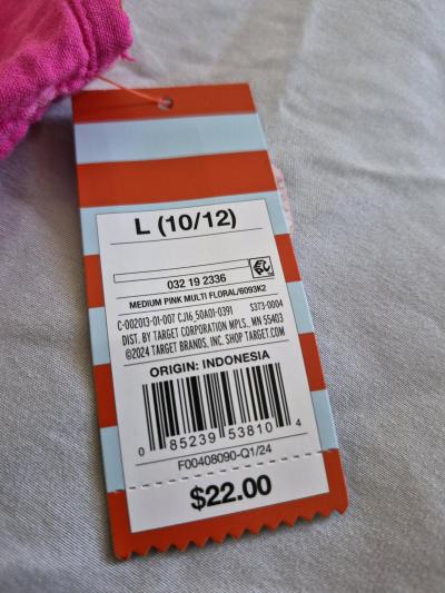 Girls Cat Jack Pink Floral Jumpsuit Size L 1012 NWT Pockets - Thumbnail 2