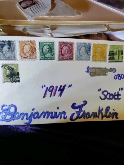 late 1800 stamps from all over from old album alot of usa - Thumbnail 3