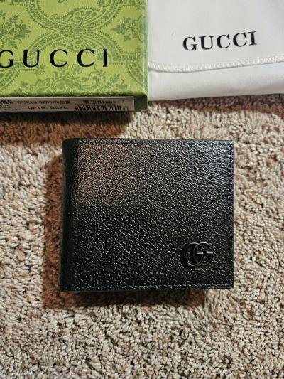 Gucci Mens Black Bifold Wallet