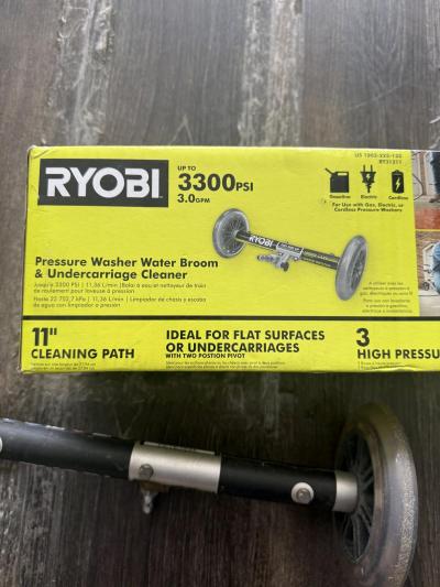 Ryobi pressure washer water broom