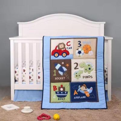 Baby Crib 3Piece Bedding Set blue - Thumbnail 4