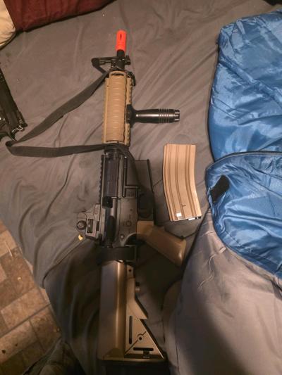 aursoft rifle with gear