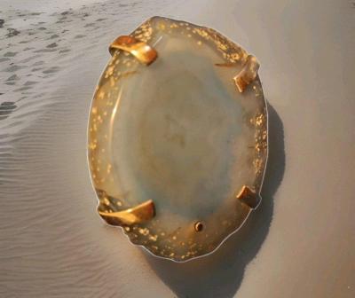 Agate Light blue stone Promotes Calmness  Adjustable - Thumbnail 1