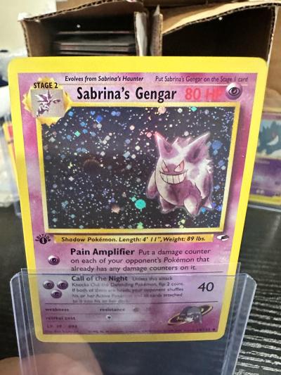 Pokemon Sabrinas Gengar 1st Edition Gym Heroes - Thumbnail 7