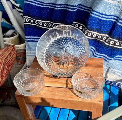 VINTAGE ORIGINAL BOX Cavalier Arcoroc Crystal 7 piece Bowls - Thumbnail 5