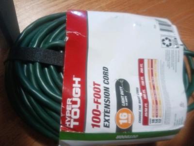 hyper tough 100ft extension cord good condition never use - Thumbnail 2