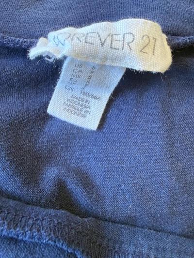 Forever 21 Royal Blue Stretch Mini Skirt  Soft Flattering - Thumbnail 3