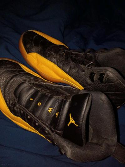 Leather and textile sneakers Nike Air Jordan 12 Retro Univer - Thumbnail 4