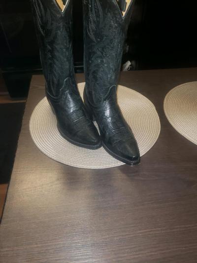 cowgirl sniptoe 13shaft brand new never worn black leather s - Hardyville, Virginia