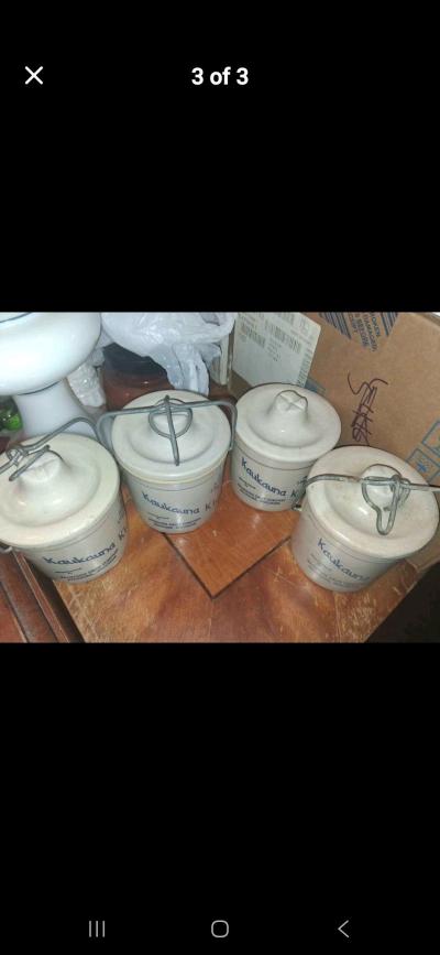 Vintage Kaukauna Klub Ceramic Crocks Set of 4 - Thumbnail 3