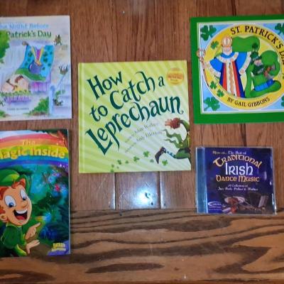 St Patricks Day Bundle 5ft leprechaun Inflatable  Books Art - Thumbnail 4
