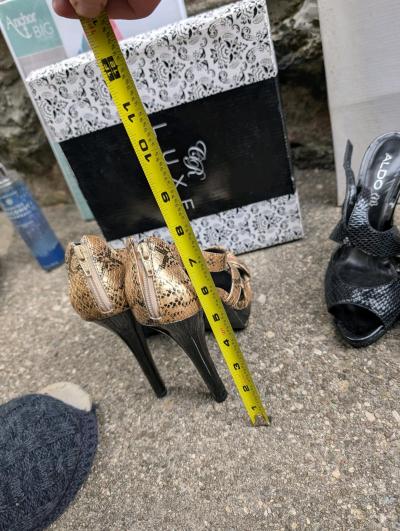 CR LUXE lepard skin shoes - Thumbnail 3