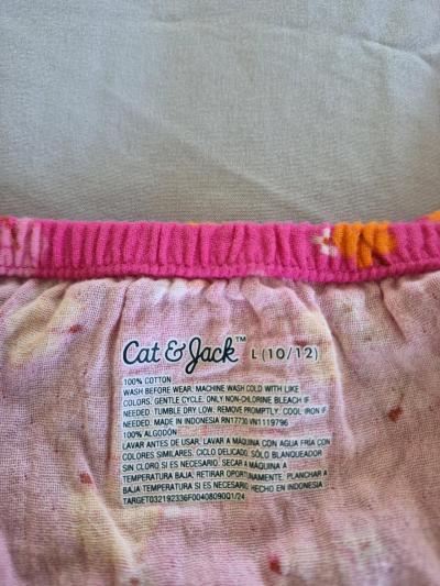 Girls Cat Jack Pink Floral Jumpsuit Size L 1012 NWT Pockets - Thumbnail 4