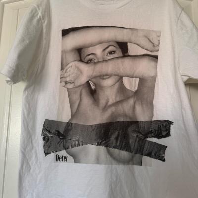 DETER Minimalist Black  White Art Tee  Editorial Portrait - Thumbnail 2