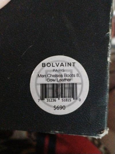 Bolvaint Paris men Chelsea boots 8 cow leather - Thumbnail 2