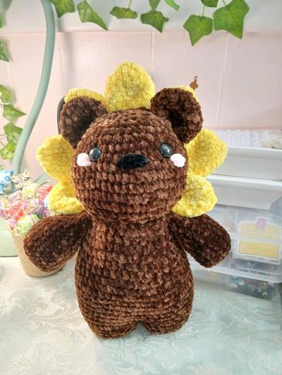 Crochet bear decoration