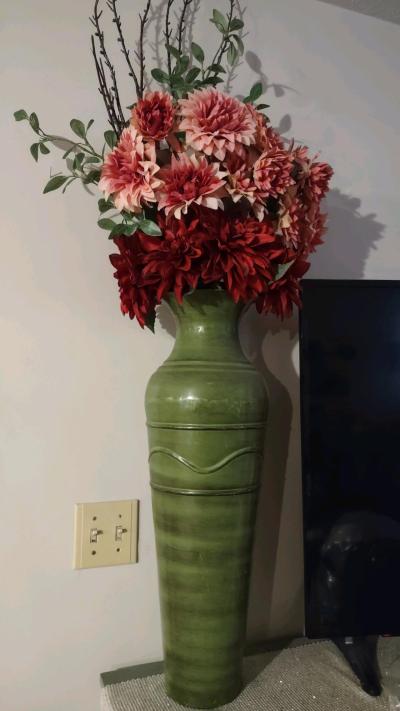 A vase 23 inch tall